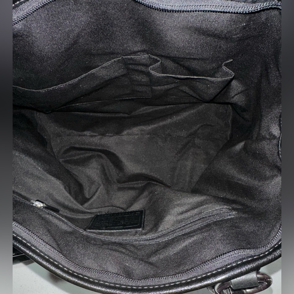 Coach Peyton Signature Black And Gray Bag Tote Crossbody Shoulder - Picture 8 of 8